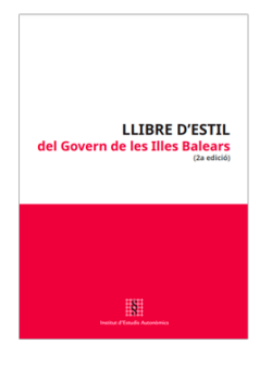 Llibre d'estil del Govern de les Illes Balears (2a edició)
