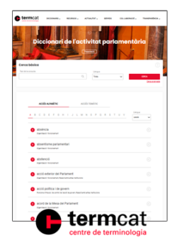 Diccionari de l'activitat parlamentària