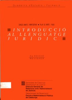Introducció al llenguatge jurídic (2a ed., rev.)