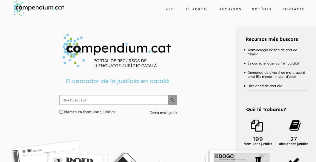 El portal Compendium.cat incorpora novetats