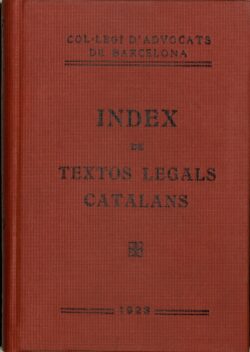 Índex de textos legals catalans