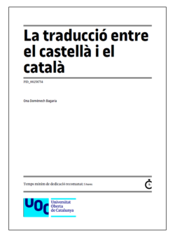 La traducció entre el castellà i el català (2a edició)