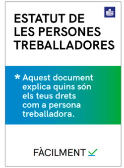 Estatut de les persones treballadores en lectura fàcil