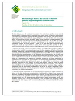 Actes de la II Jornada de la CILAJ. La justícia comença a parlar català