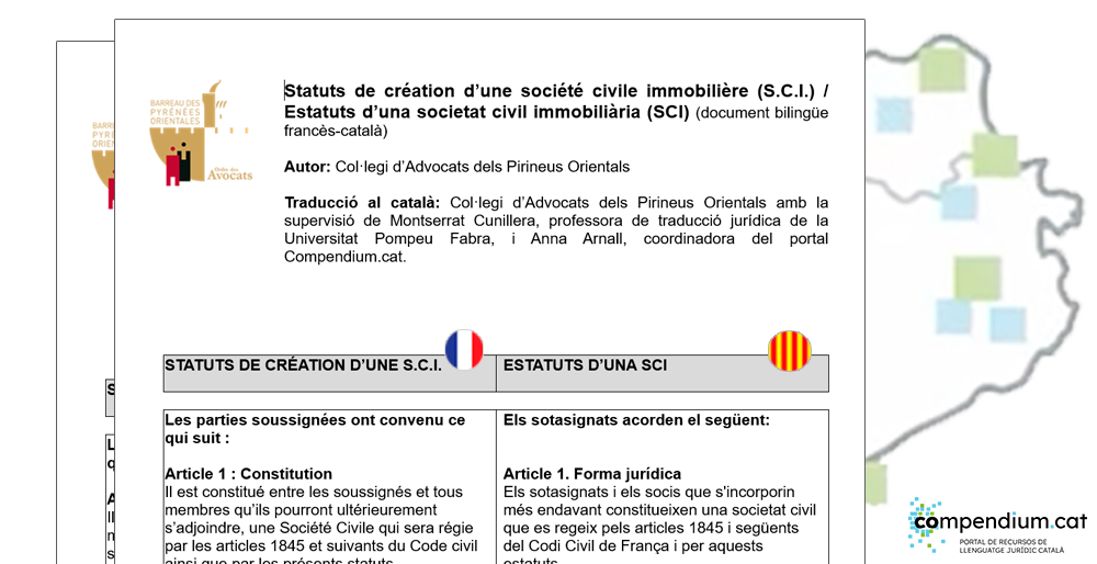 Nous continguts per facilitar l’ús del català en el dret privat de la Catalunya del Nord