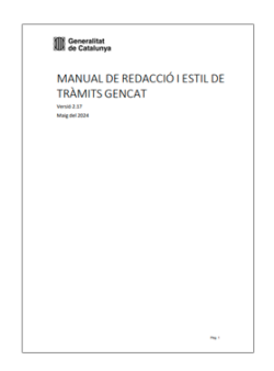 Manual de redacció i estil de tràmits Gencat (versió 2.17)
