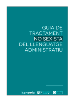 Guia de tractament no sexista del llenguatge administratiu