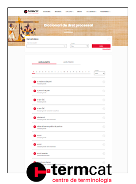 Diccionari de dret processal (desembre 2025)