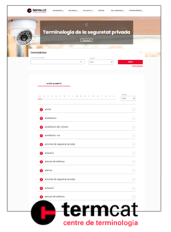 Terminologia de la seguretat privada