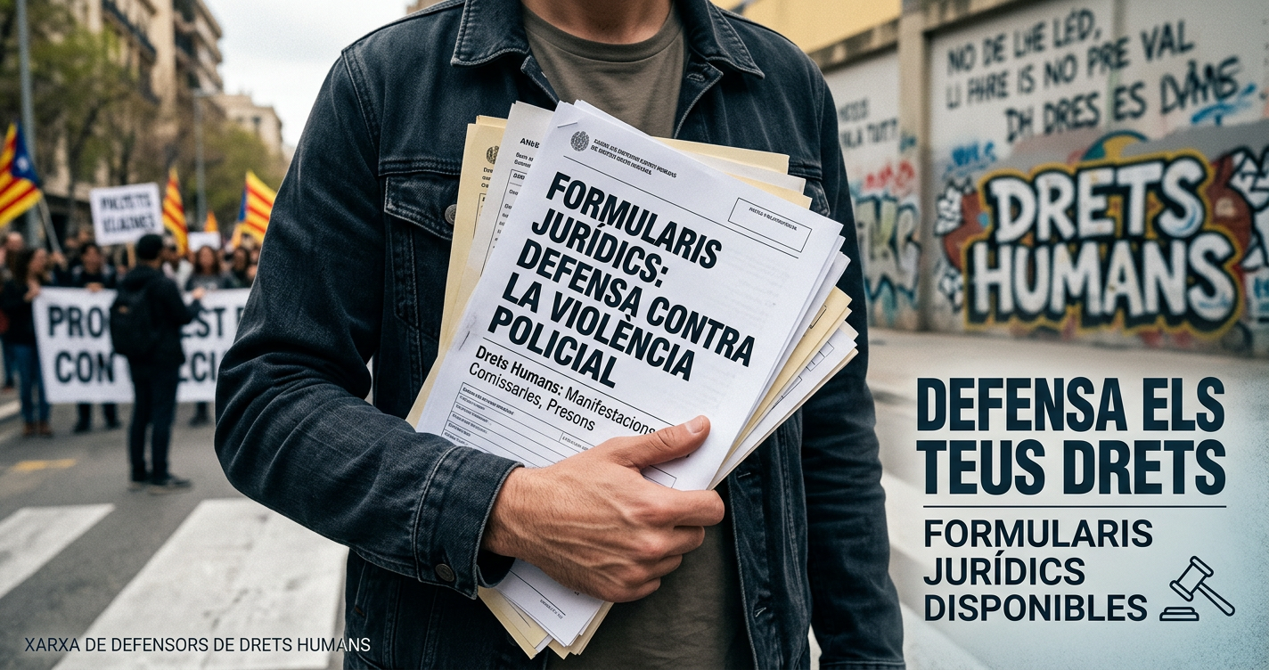 Nous formularis jurídics per a la defensa dels drets humans en casos de violència institucional (abril 2026)