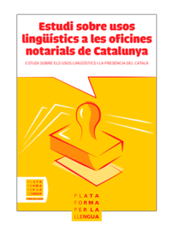 Estudi sobre usos lingüístics a les oficines notarials de Catalunya